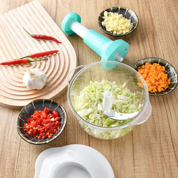 Multi-function Manual Vegetable Grinder Press Type Household Garlic Meat Cutter Grinder